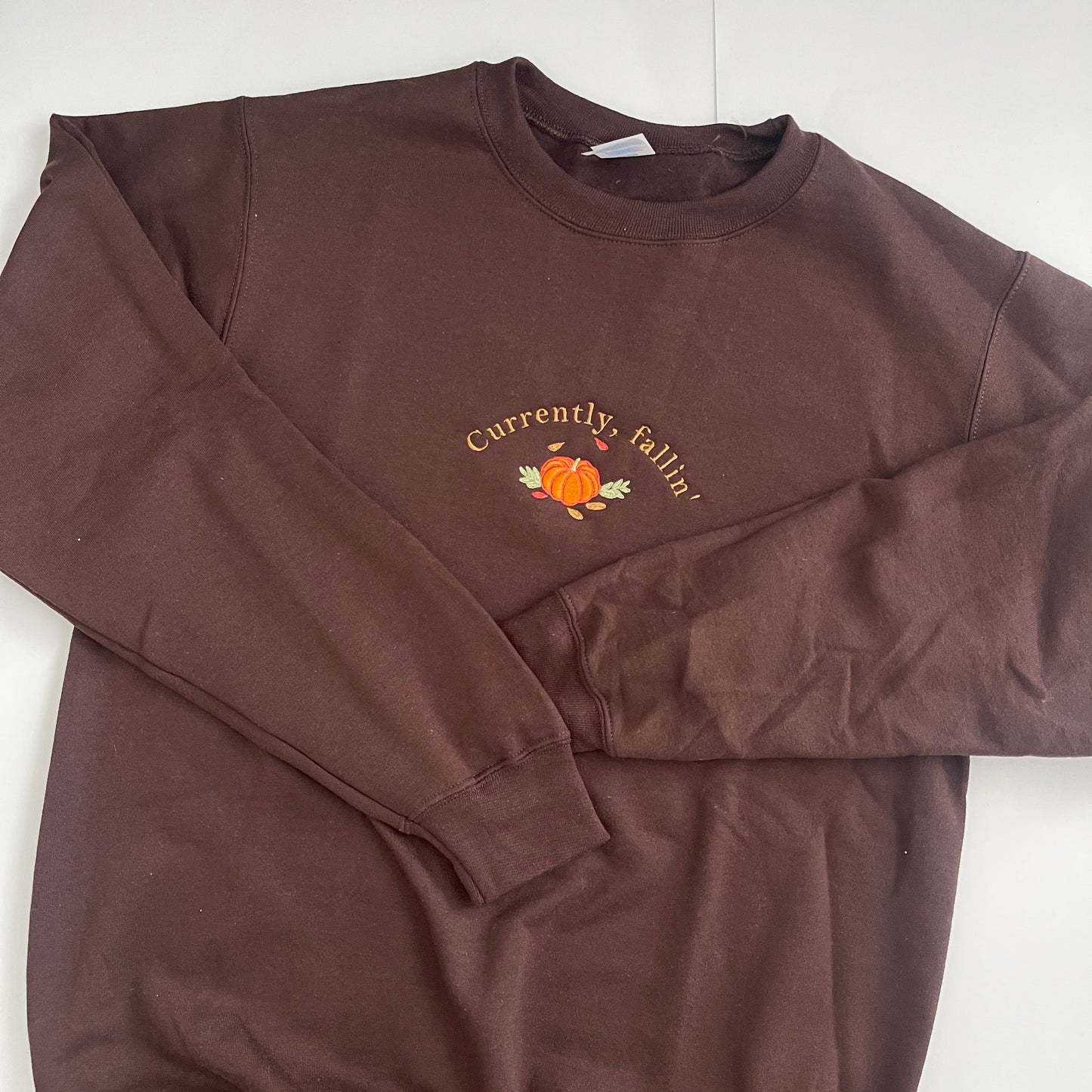 Currently, Fallin' Embroidered Sweatshirt