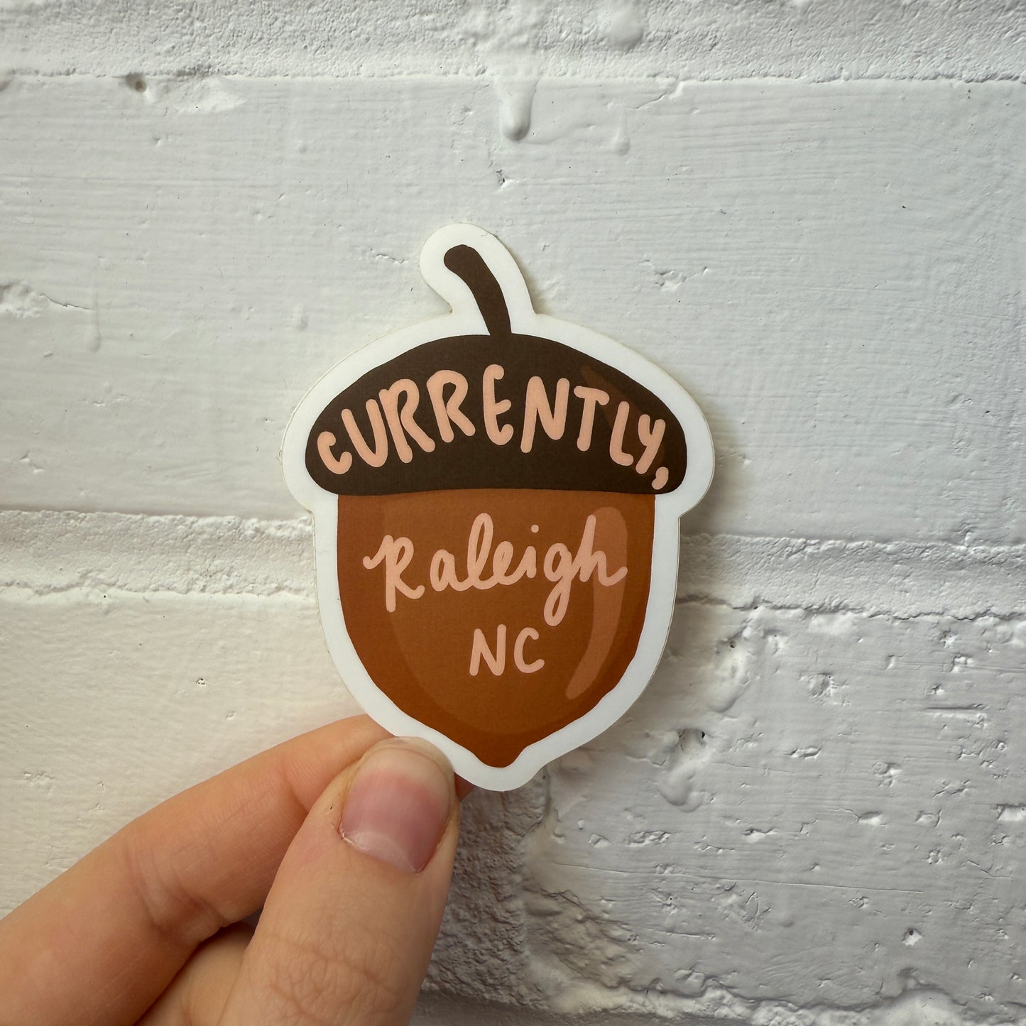 Currently, Raleigh Acorn Sticker