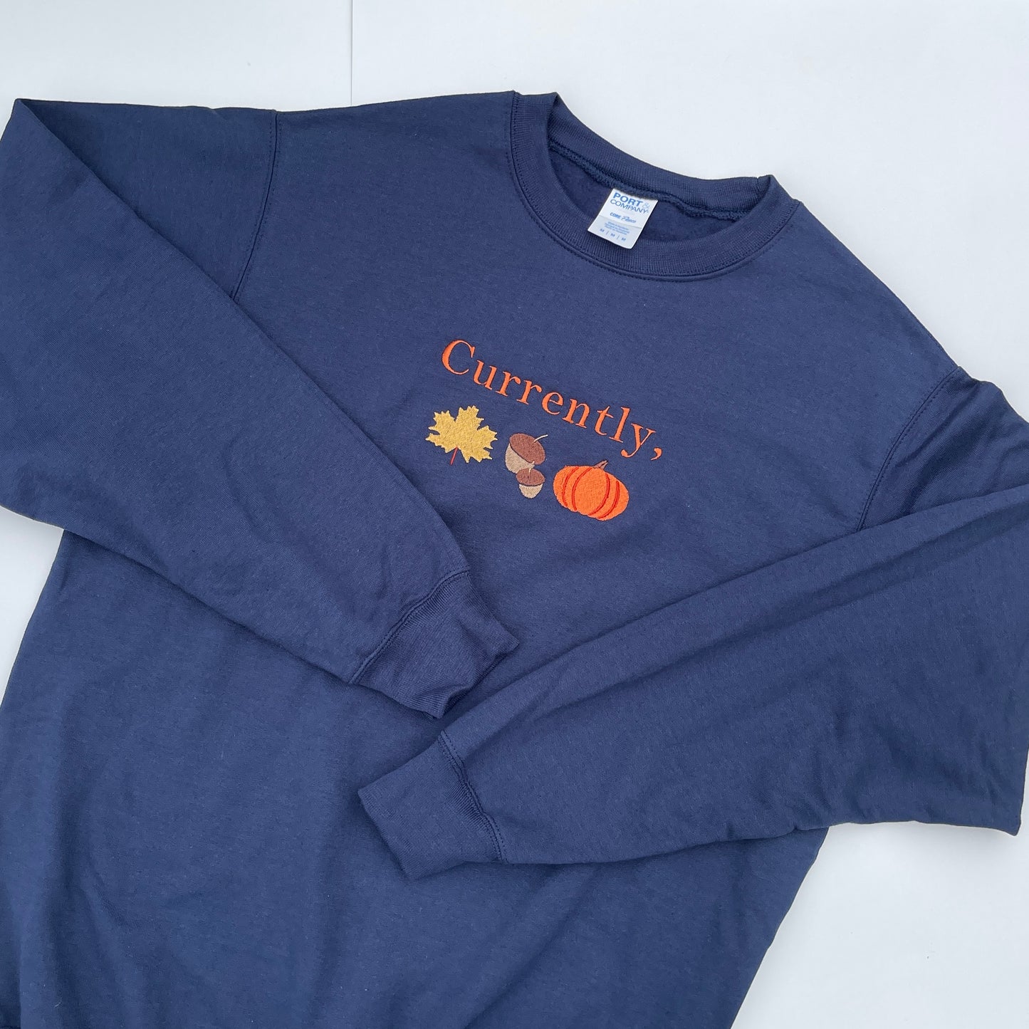 Currently, FALL Embroidered Sweatshirt