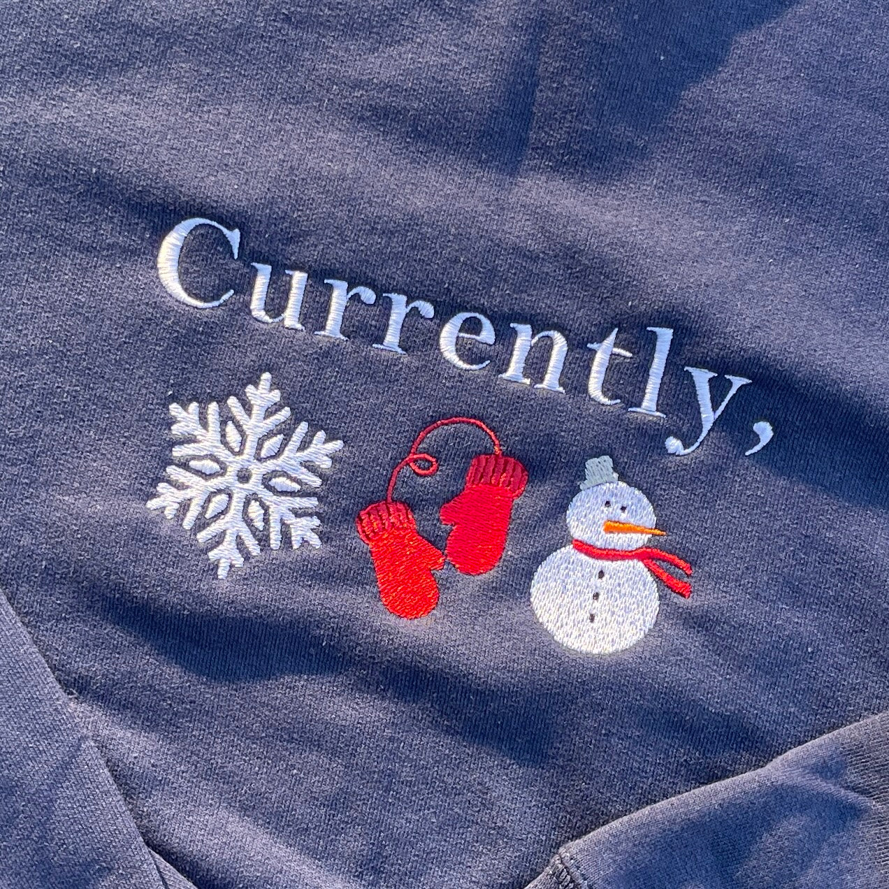 Currently, Winter Sweatshirt