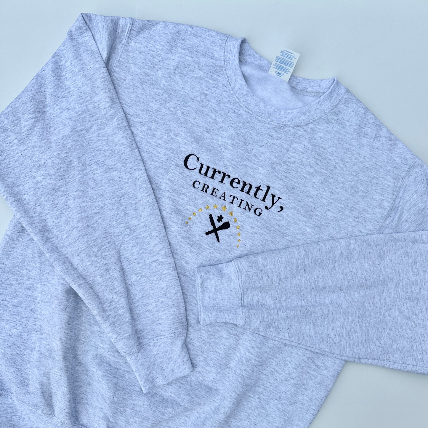 Currently, Creating Embroidered Sweatshirt