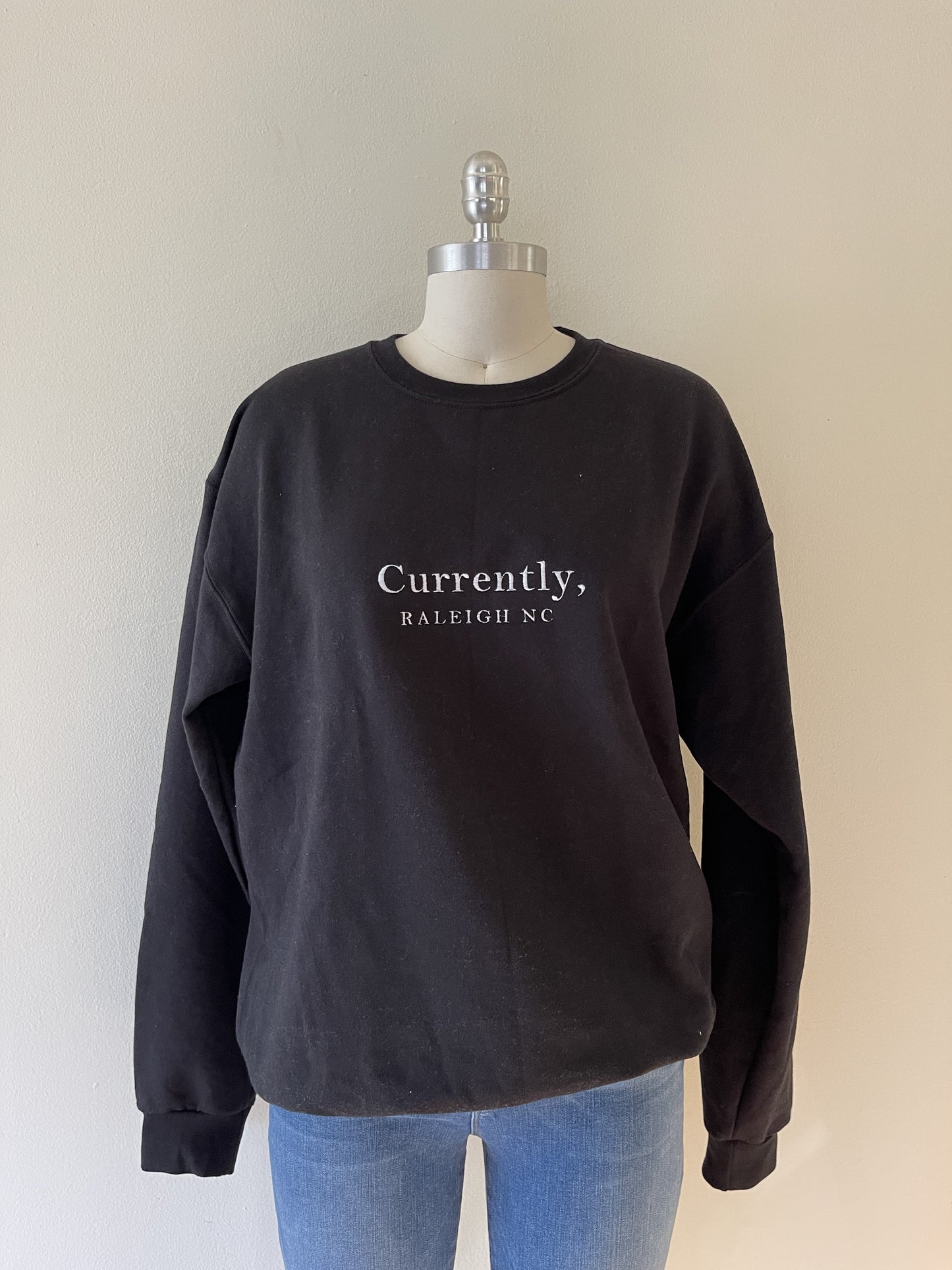 Currently Cities Embroidered Sweatshirt