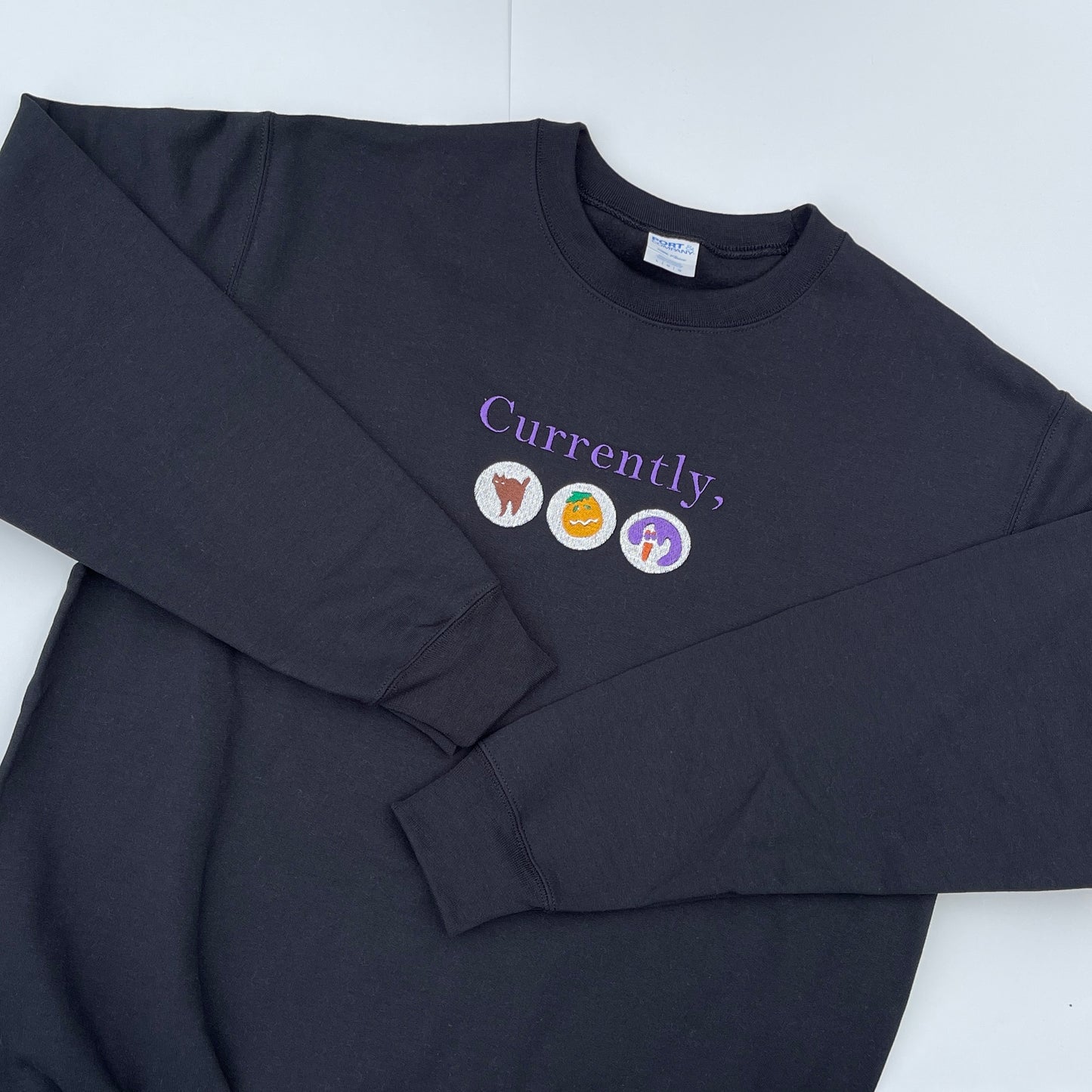 Currently, Fall Cookies Embroidered Sweatshirt
