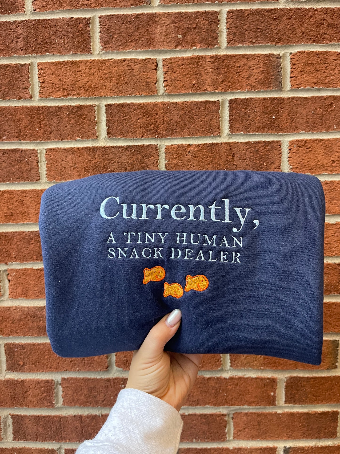 Currently, A Tiny Human Snack Dealer Sweatshirt