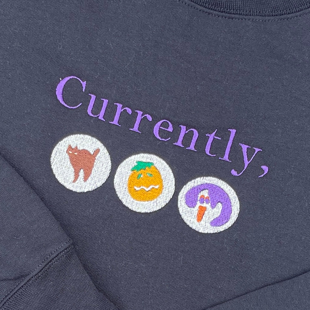Currently, Fall Cookies Embroidered Sweatshirt