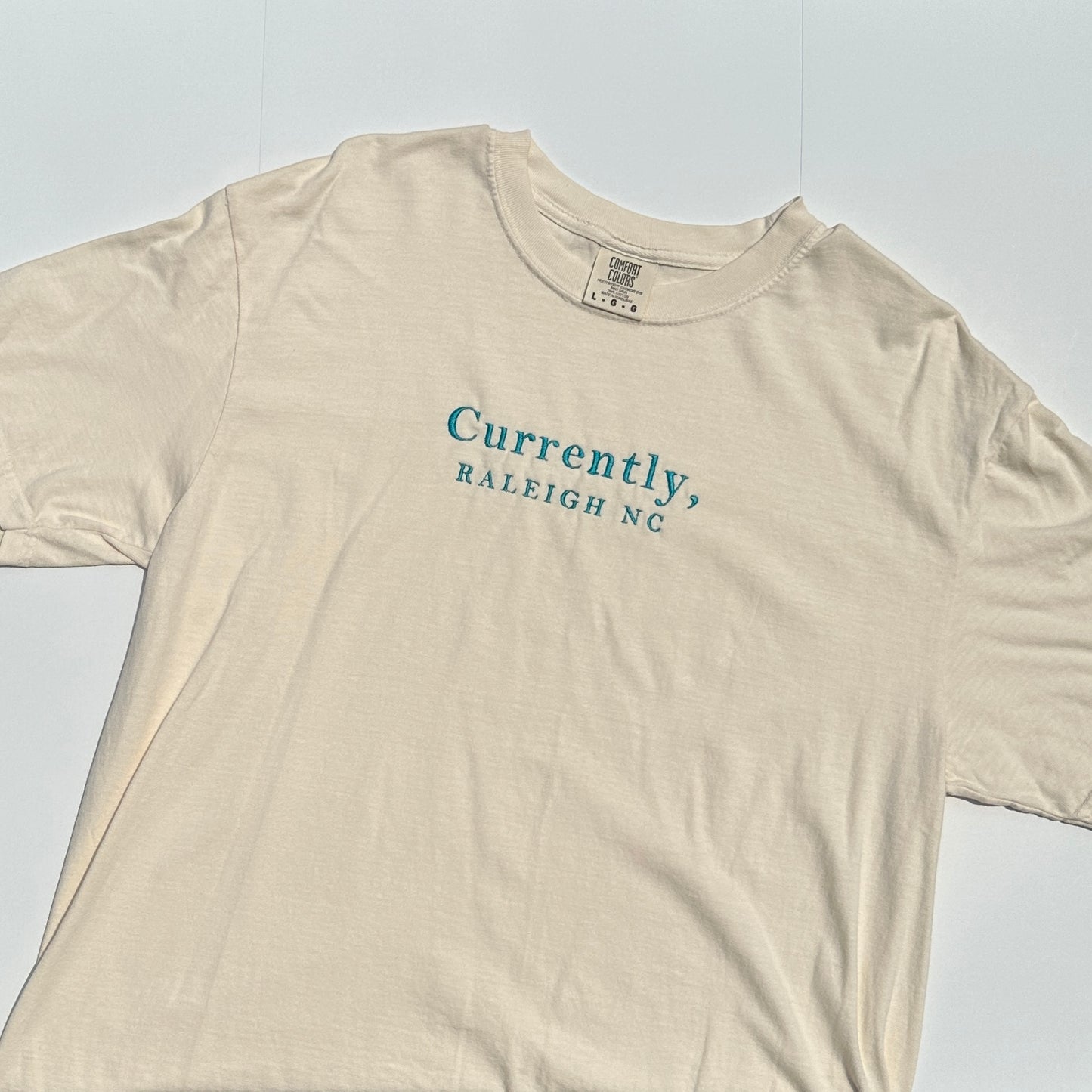 Currently, Cities Embroidered T-shirt