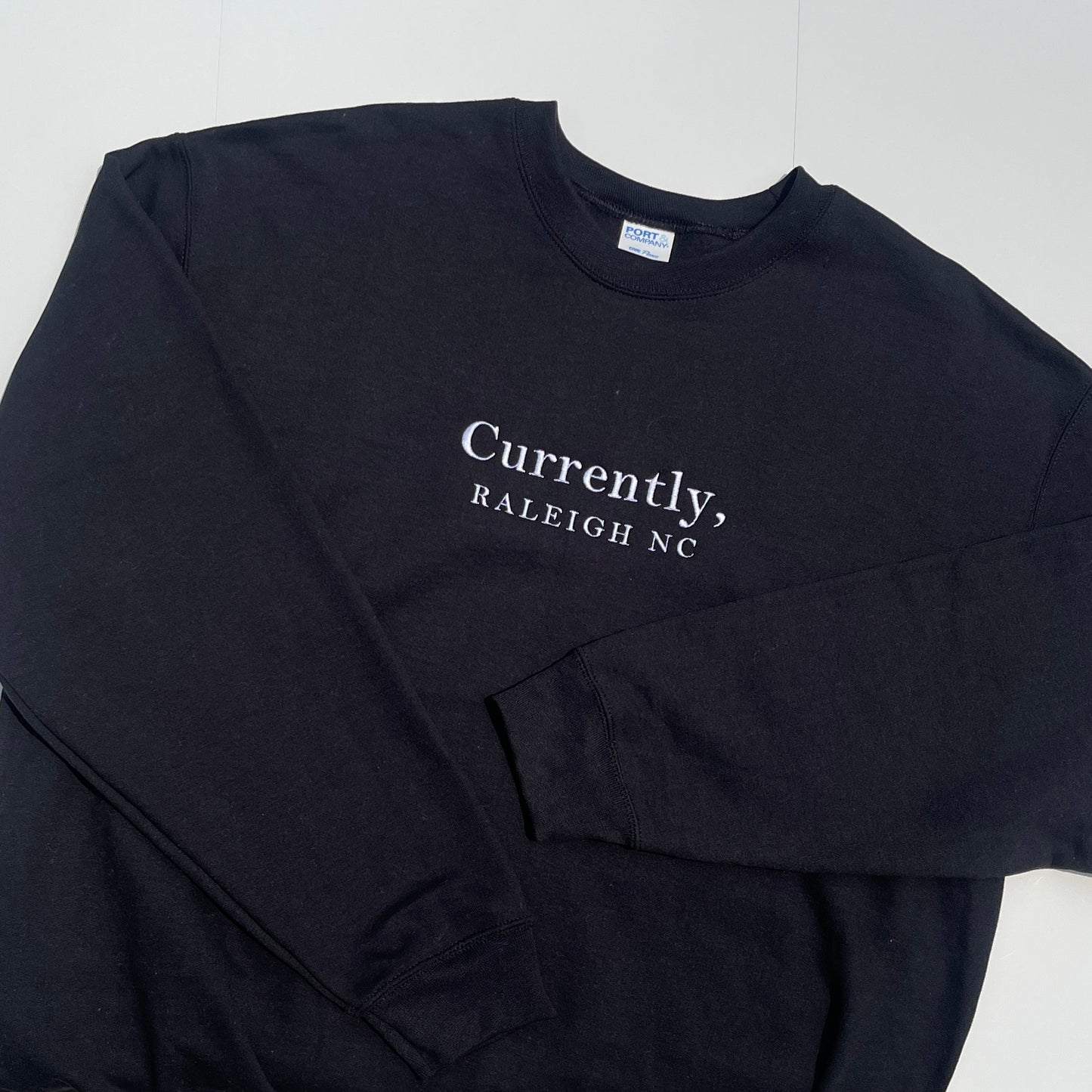 Currently Cities Embroidered Sweatshirt